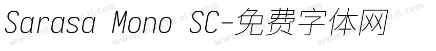 Sarasa Mono SC字体转换
